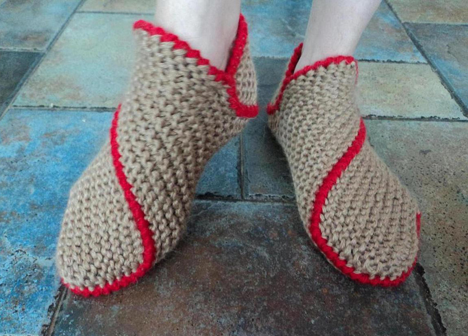 diy手工编织毛线袜套视频,手工编织袜套