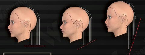 后部方形基础剪发教程,学习剪发基本手法