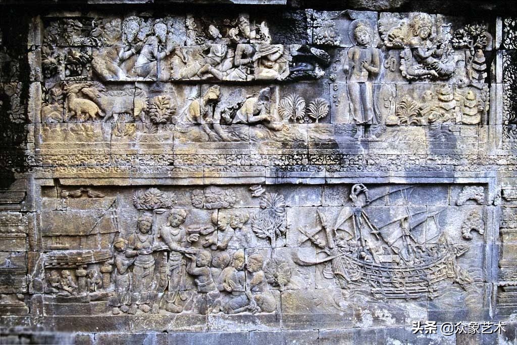 世界最大的佛寺在哪里,婆罗浮屠塔附近寺庙