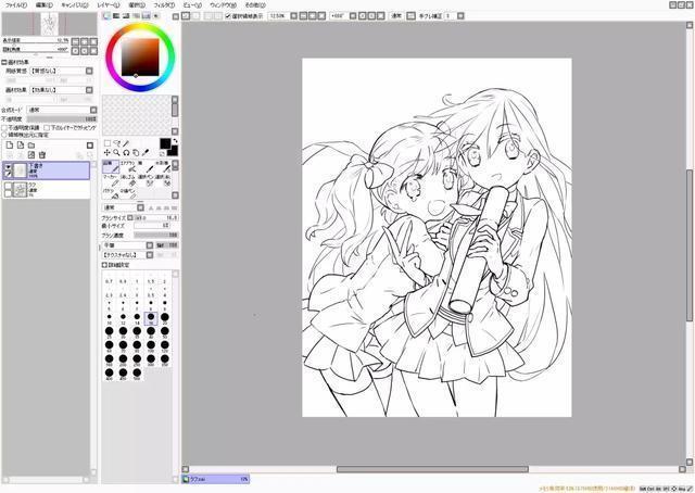 板绘sai伪厚涂上色,sai厚涂板绘人物