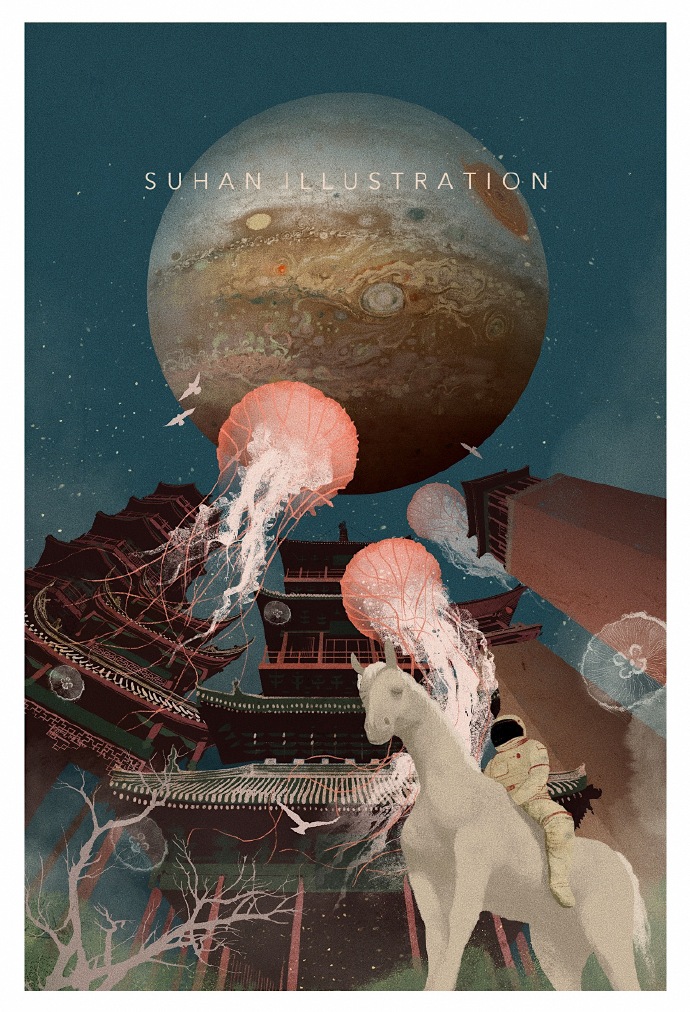 插画师有代入感有意境的作品,唯美插画中国