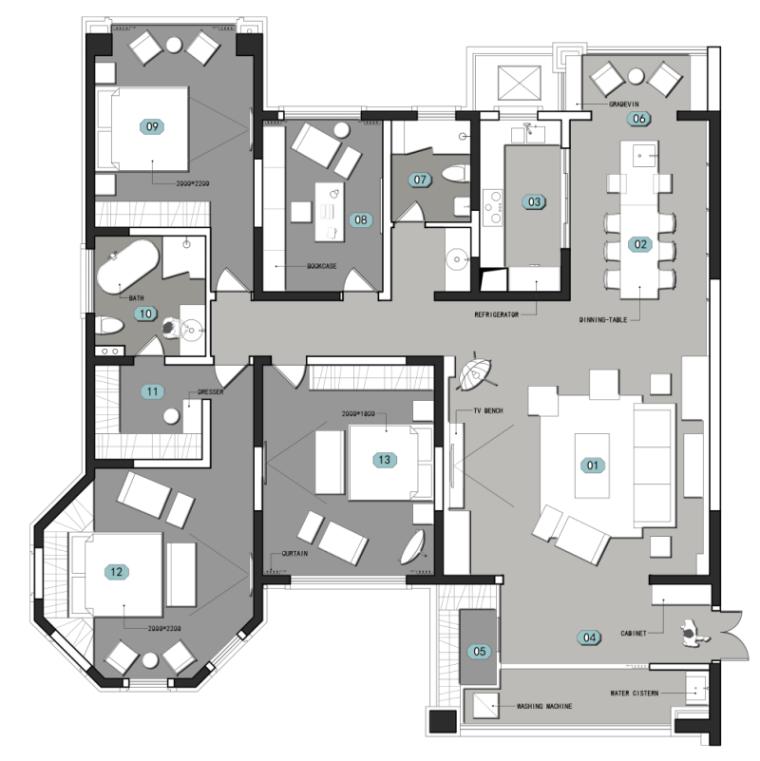 家装风格效果图大全暖色2021,家装室内设计全套效果图77平米