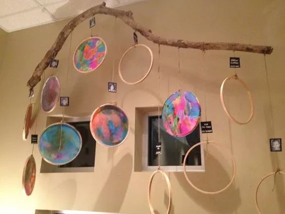 100种创意树枝,幼儿园手工装扮树枝