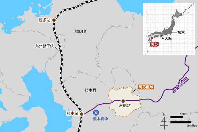 日本熊本自然风光,熊本景色