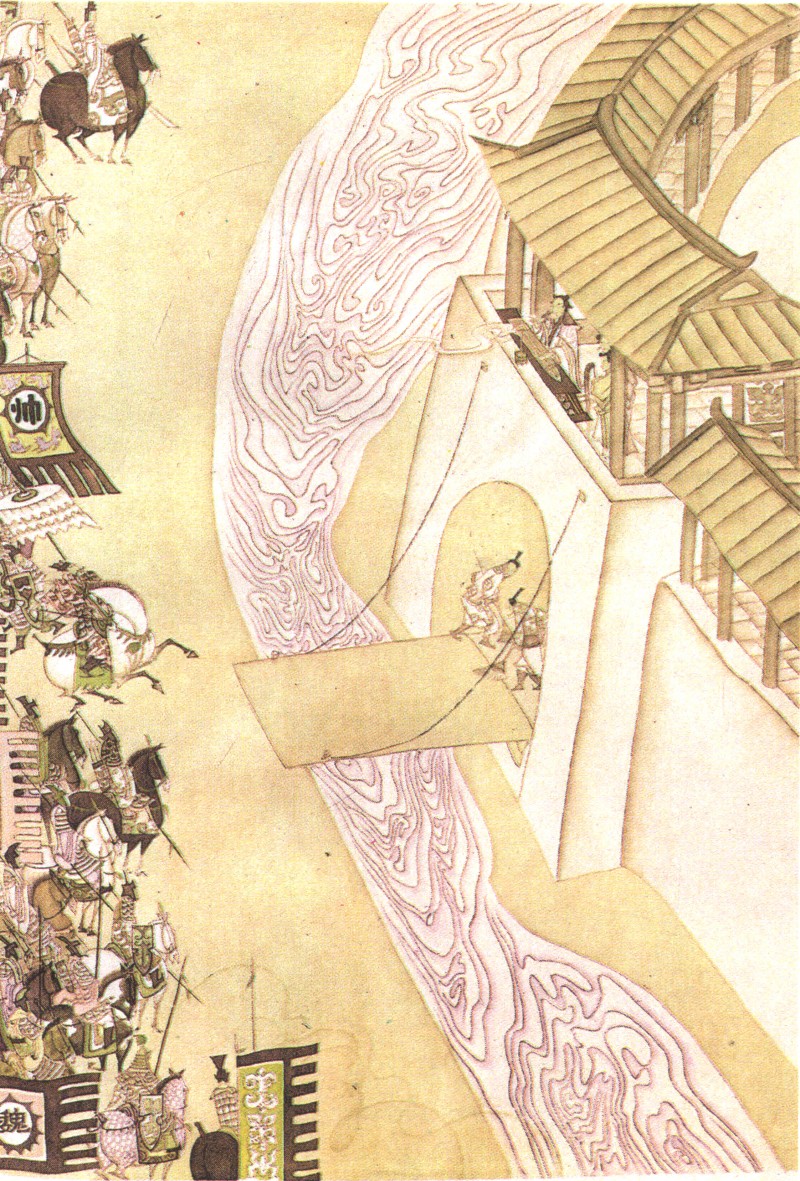 工笔三国演义五虎大将图,陈全胜小说插图