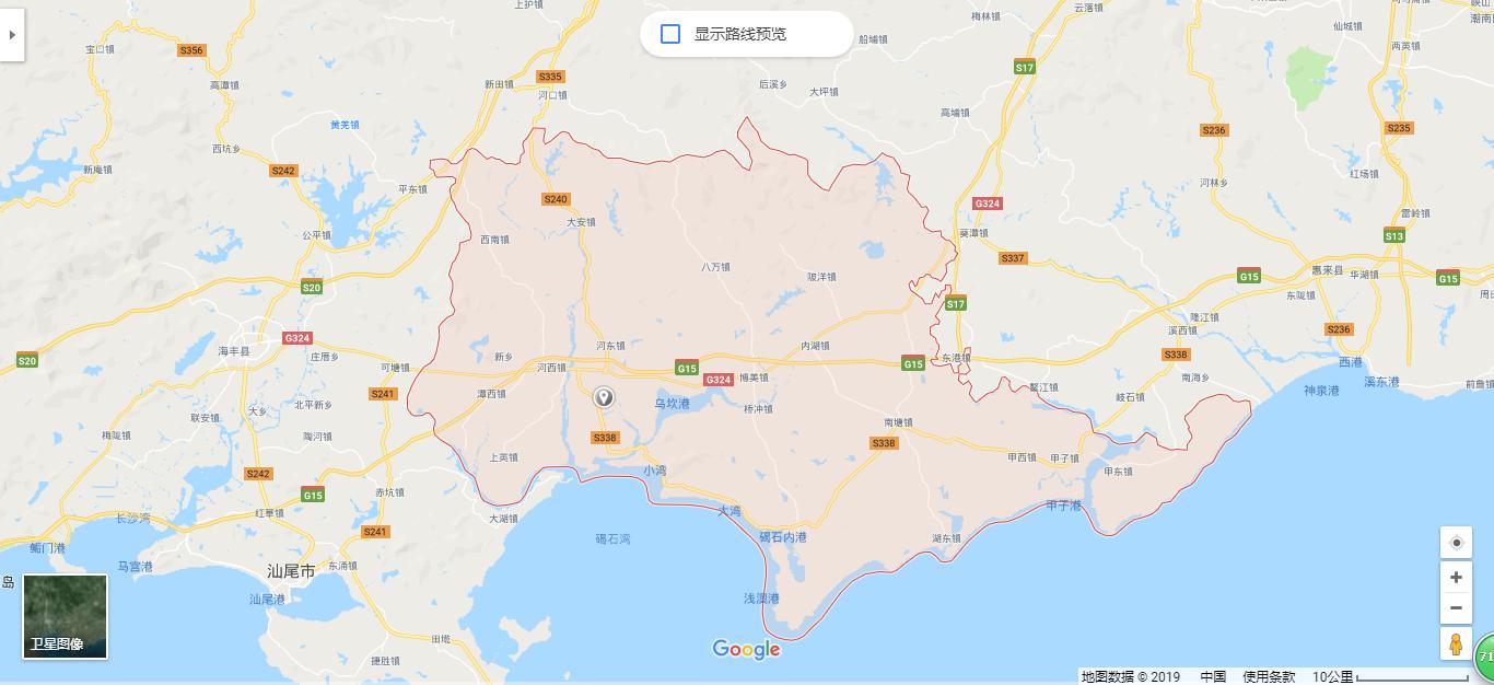 汕尾市陆丰市地图高清,陆丰市详细地图