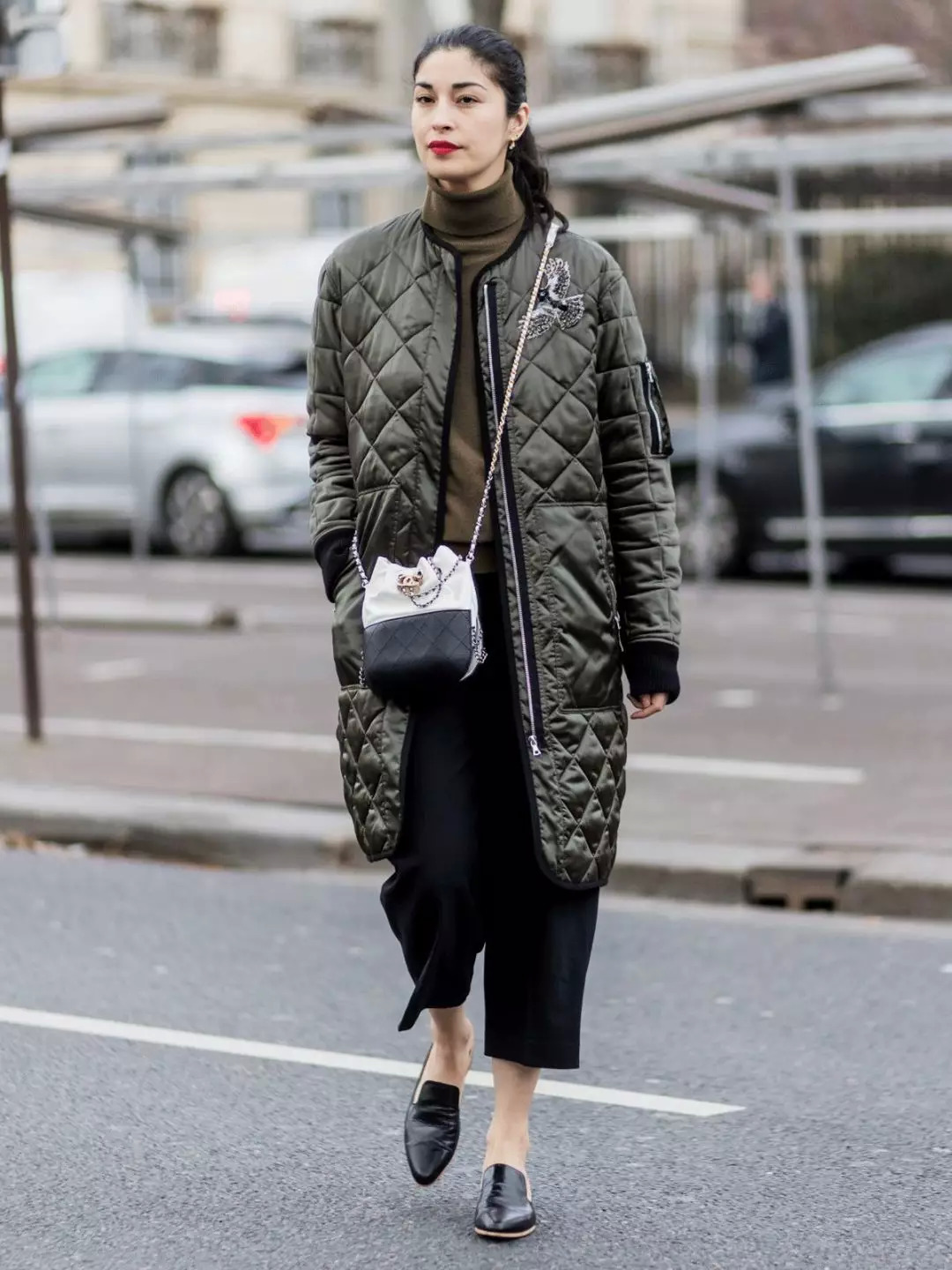 复古菱格双肩包香奈儿,香奈儿大号包包穿搭