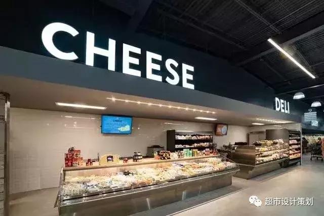 一组超市陈列图,超市肉品区陈列与摆放