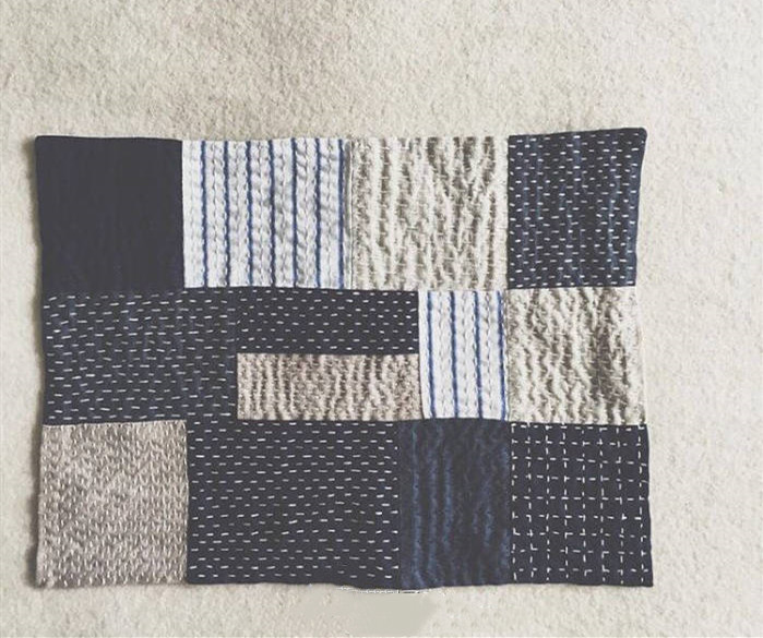 十字绣的平针回收针怎么绣,十字绣大面积不规则平针绣