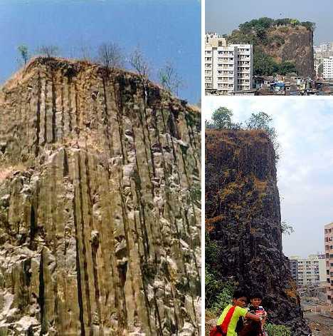七星岩自然奇观图片,玄武岩奇景