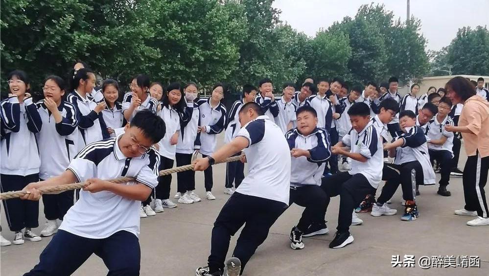 桥湾初级中学拔河比赛,精英中学初中部拔河比赛