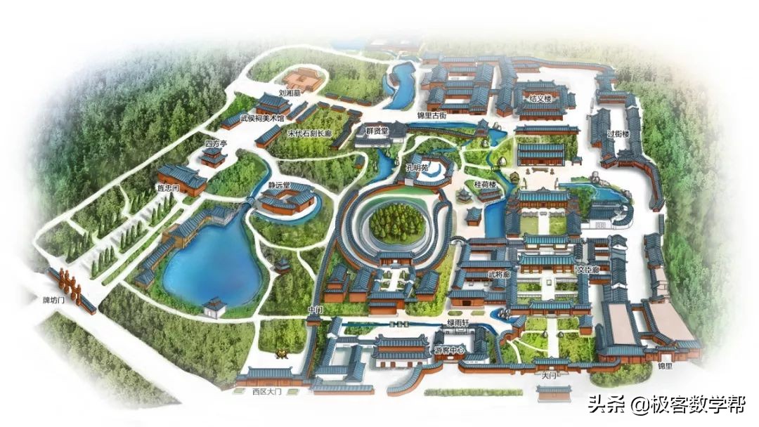 成都景区地图,成都各大景点详细攻略图片