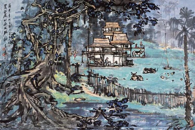 水墨画夜景欣赏,画夜景最好的中国画