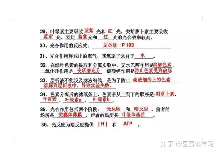 高中学霸高考必考知识点整理,高中生物学霸笔记大全及答案