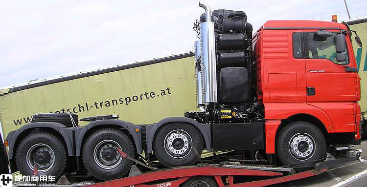 德国曼660马力牵引车lng,德国曼牵引车660马力试驾