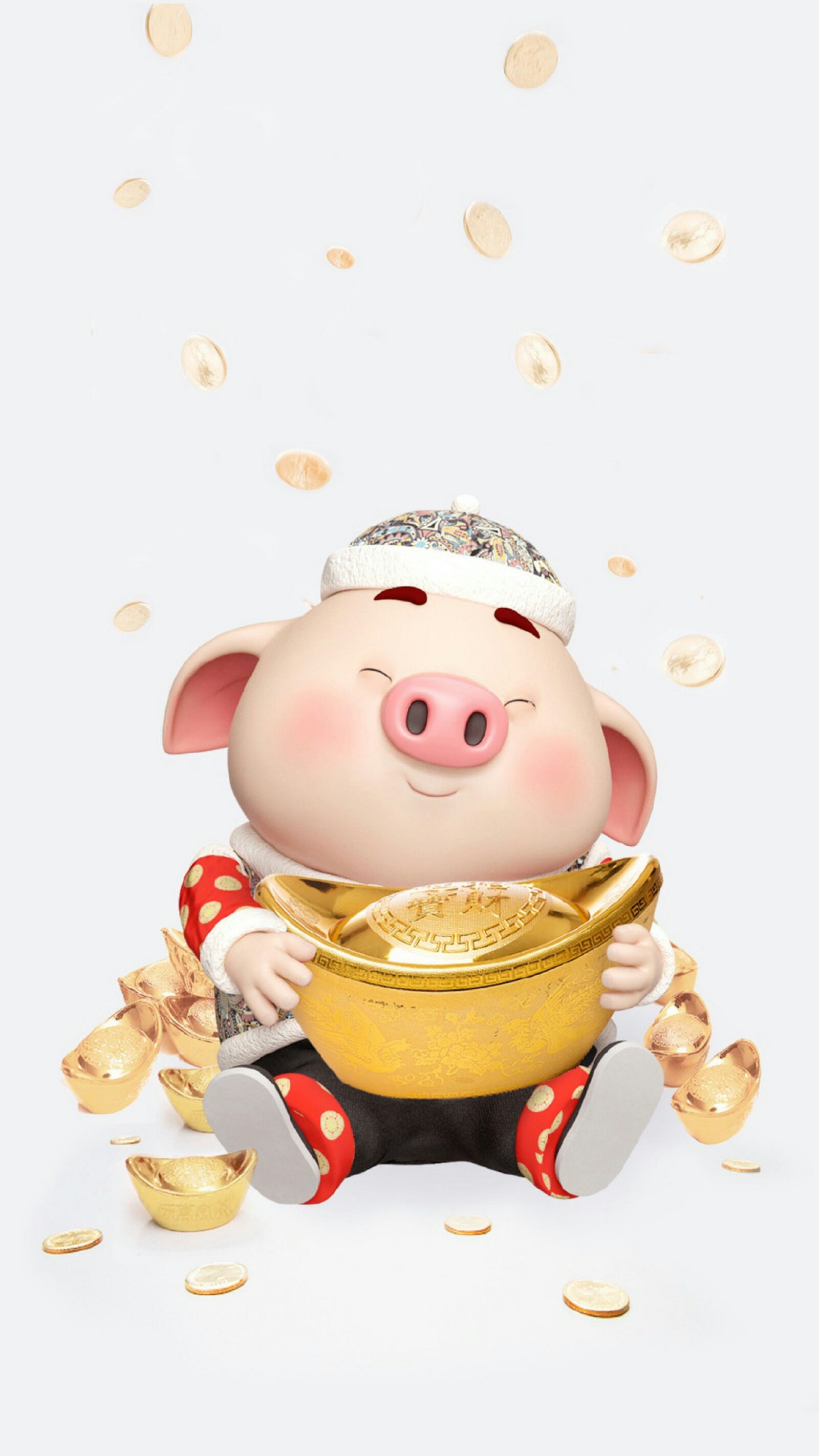 手机壁纸264期｜最近超火的小猪猪壁纸、高清手机壁纸