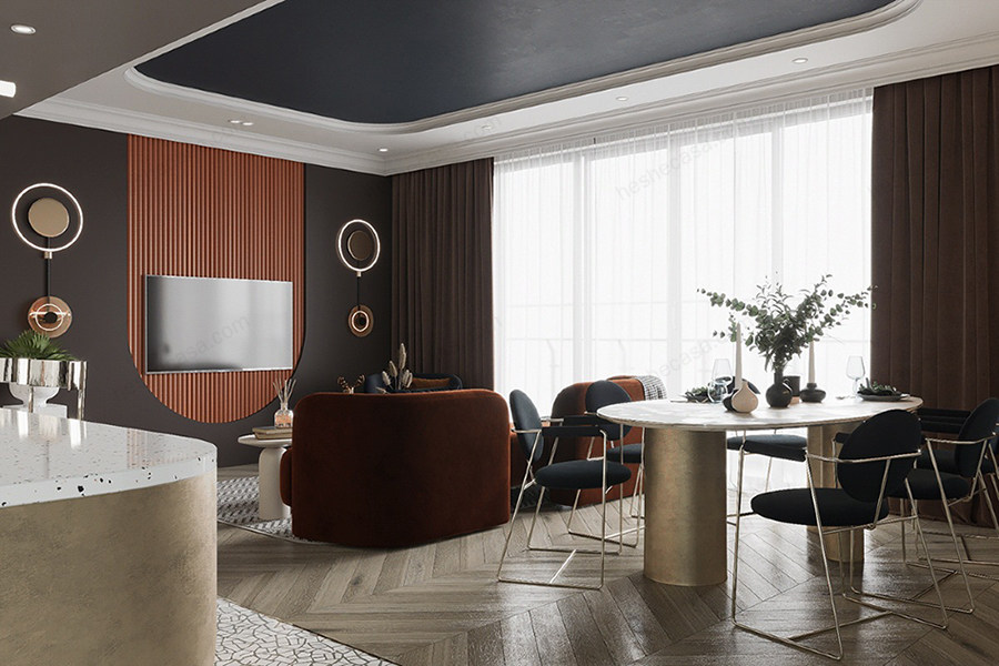 深棕咖色装修风格,灰白装修风格卧室颜色选择