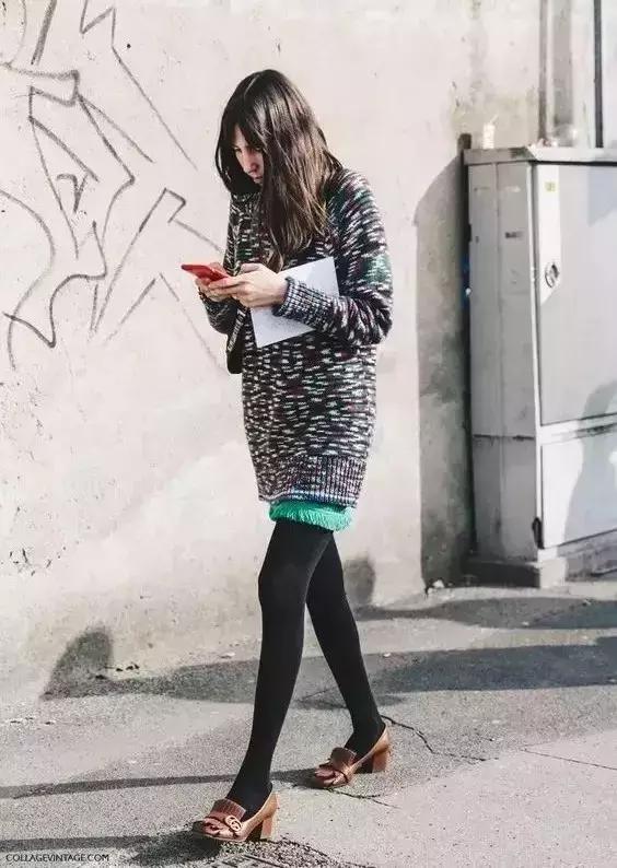 我的秋冬连裤袜穿搭合集,连裤袜应该怎么穿不会裂裆