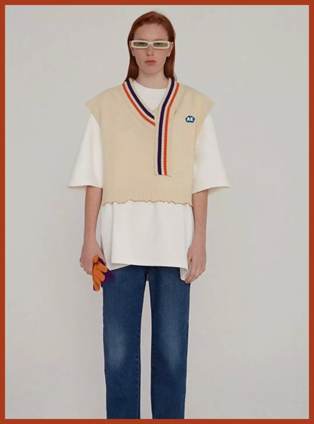 周冬雨刘雯同款毛衣,大表姐刘雯同款绿色开衫毛衣