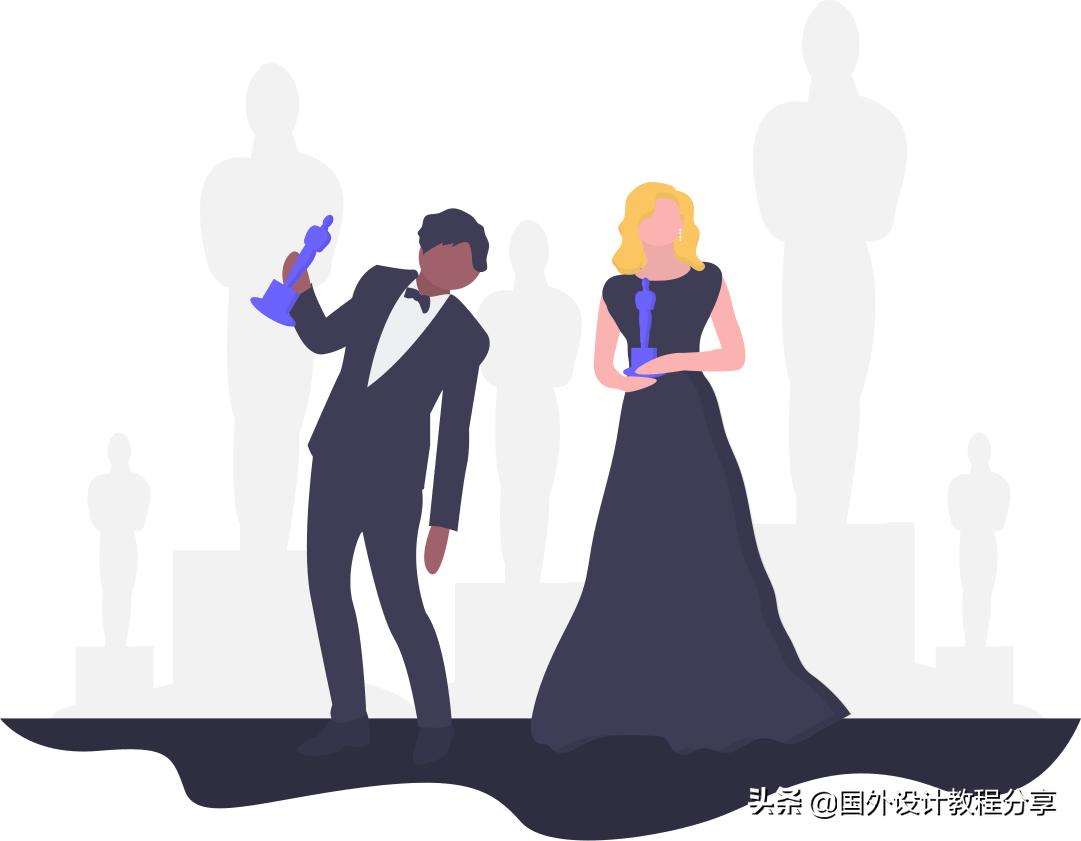 扁平矢量插画色彩教程,扁平矢量家具插画