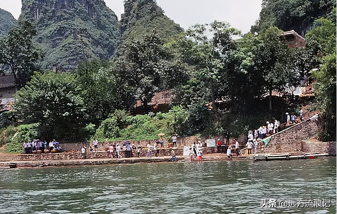 80年代桂林平乐老照片,老照片广西桂林1984年