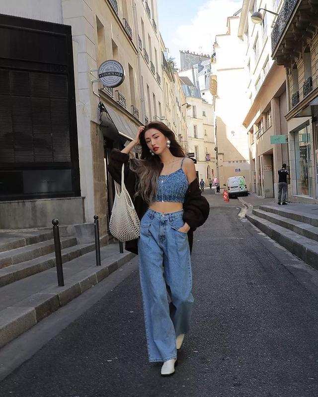 杨紫牛仔裤怎么穿搭,杨紫同款显瘦的裤子