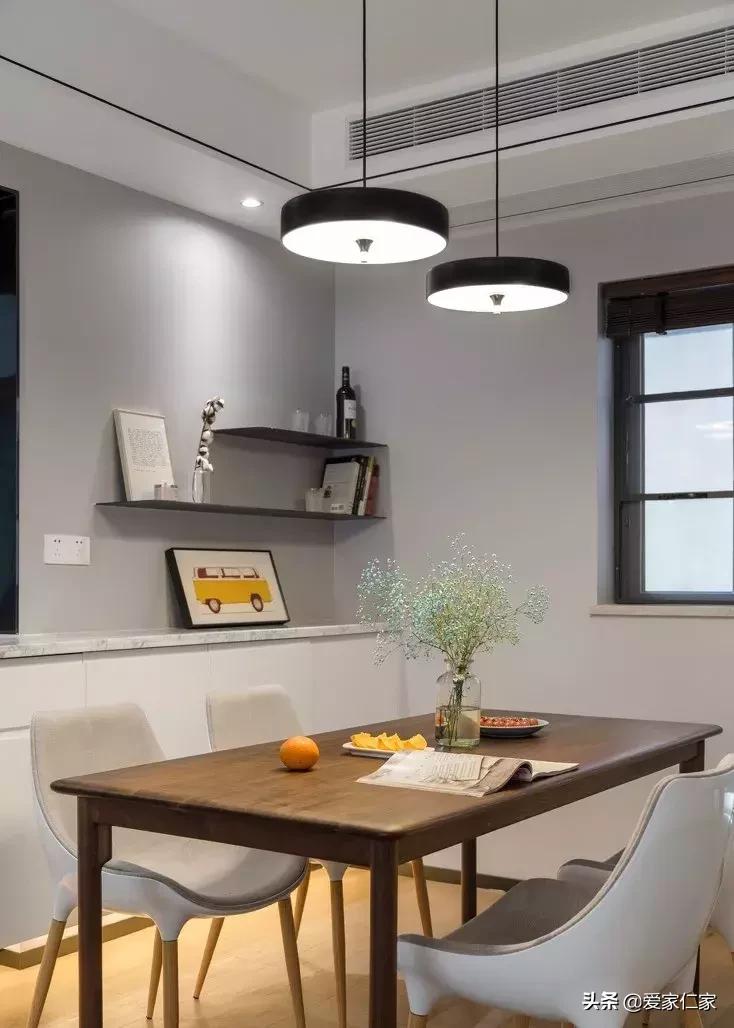 128平四室二厅二卫装修美式轻奢,128平简约现代风格