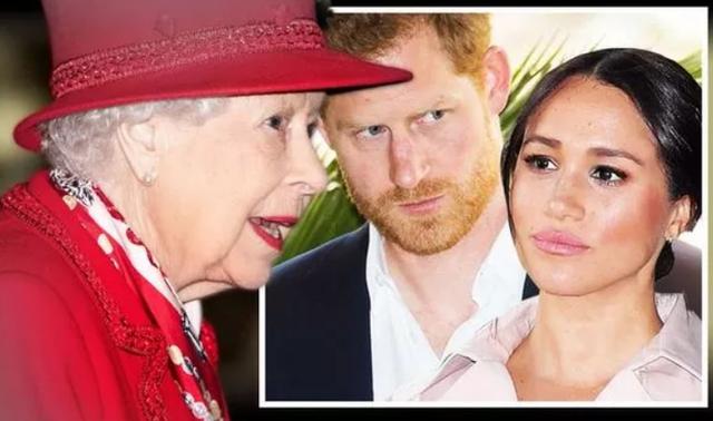 梅根出席王室活动不自信,梅根退出王室后首次见到女王