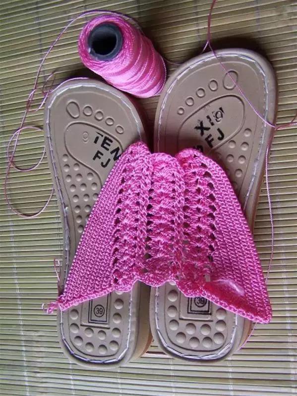 毛线拖鞋的编织教程全过程图,雅馨绣坊小萌兔毛线拖鞋编织教程