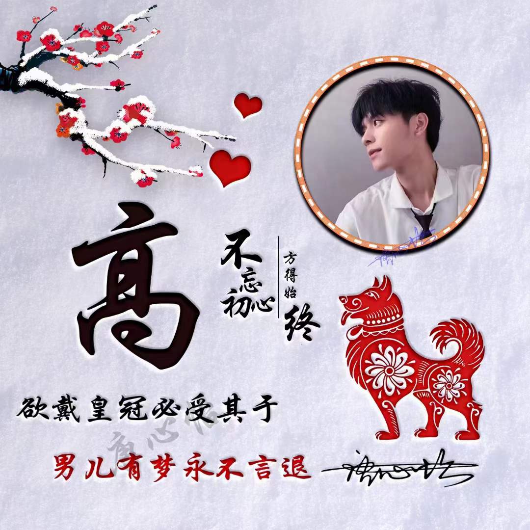 3d立体励志商务潘姓签名微信头像,2022年人生靠自己微信头像励志