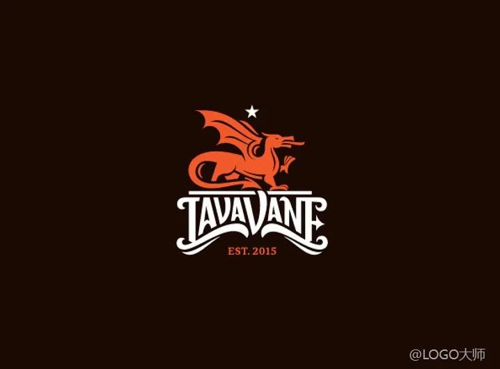 龙主题创意logo设计欣赏,龙logo设计中国风