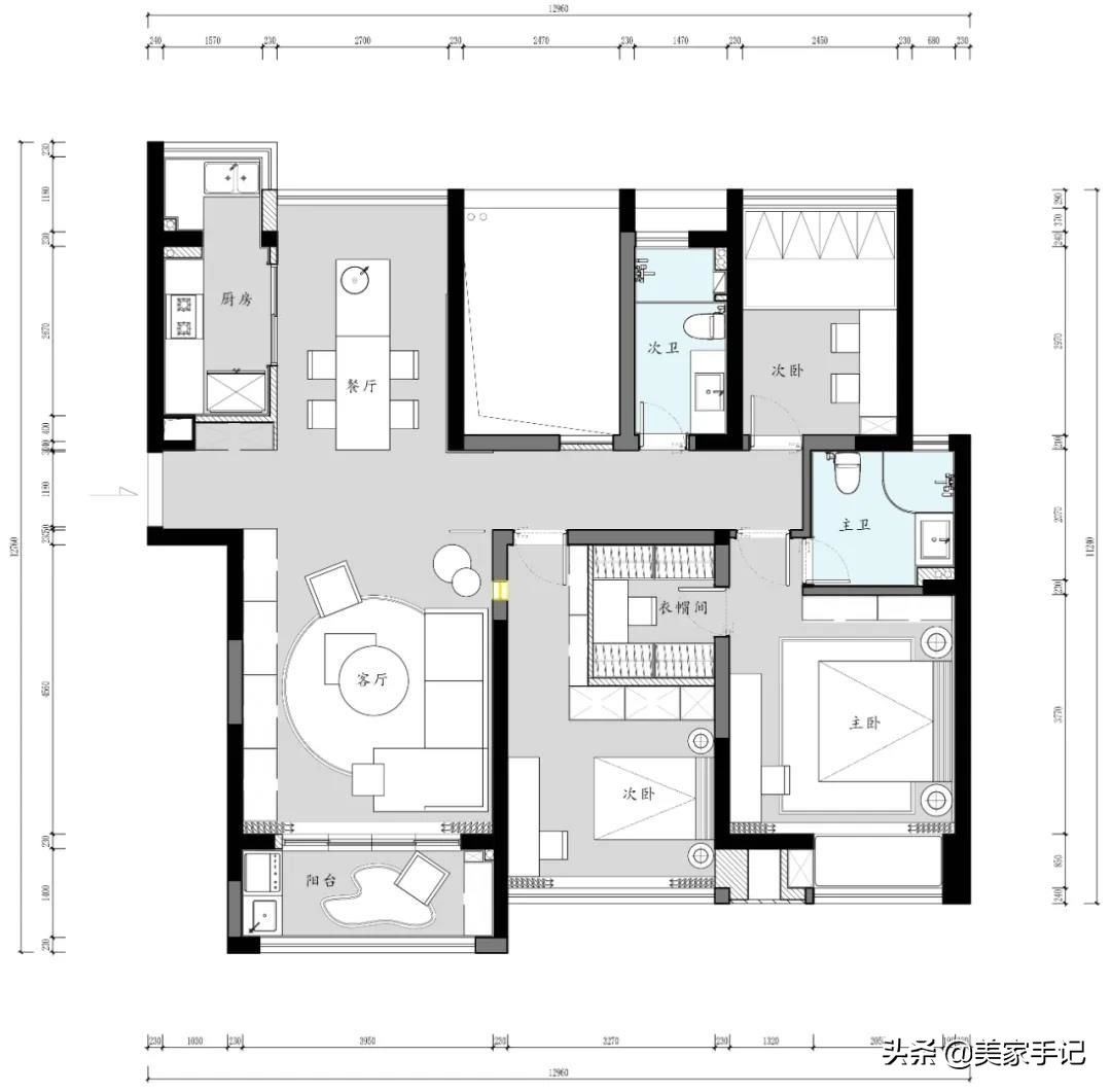 苏州夫妇140㎡家，主卧做个小改动，偷出一个衣帽间，真心实用