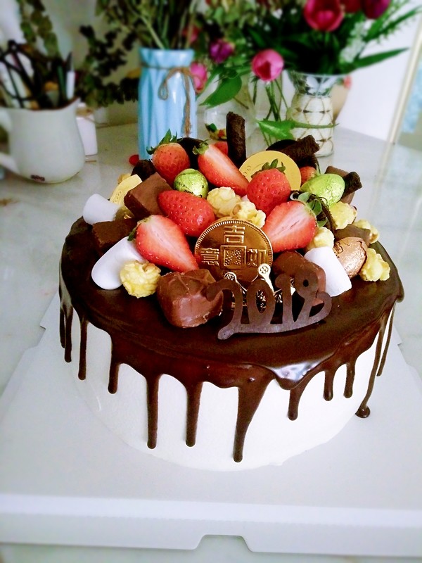 巧克力淋面蛋糕做法不用托盘,吃星空巧克力蛋糕淋面慕斯