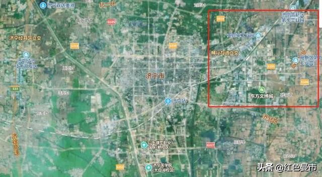 济宁市高新区片区规划图最新版,济宁高新区卫星地图