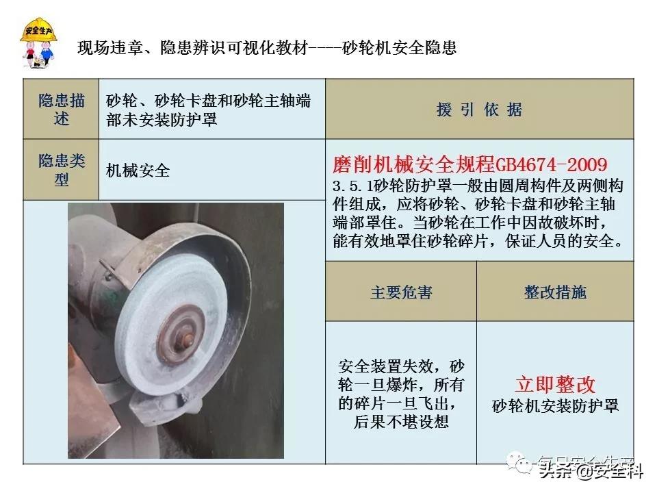 2009年砂轮机破裂伤人事件,砂轮机安全事故案例真实视频