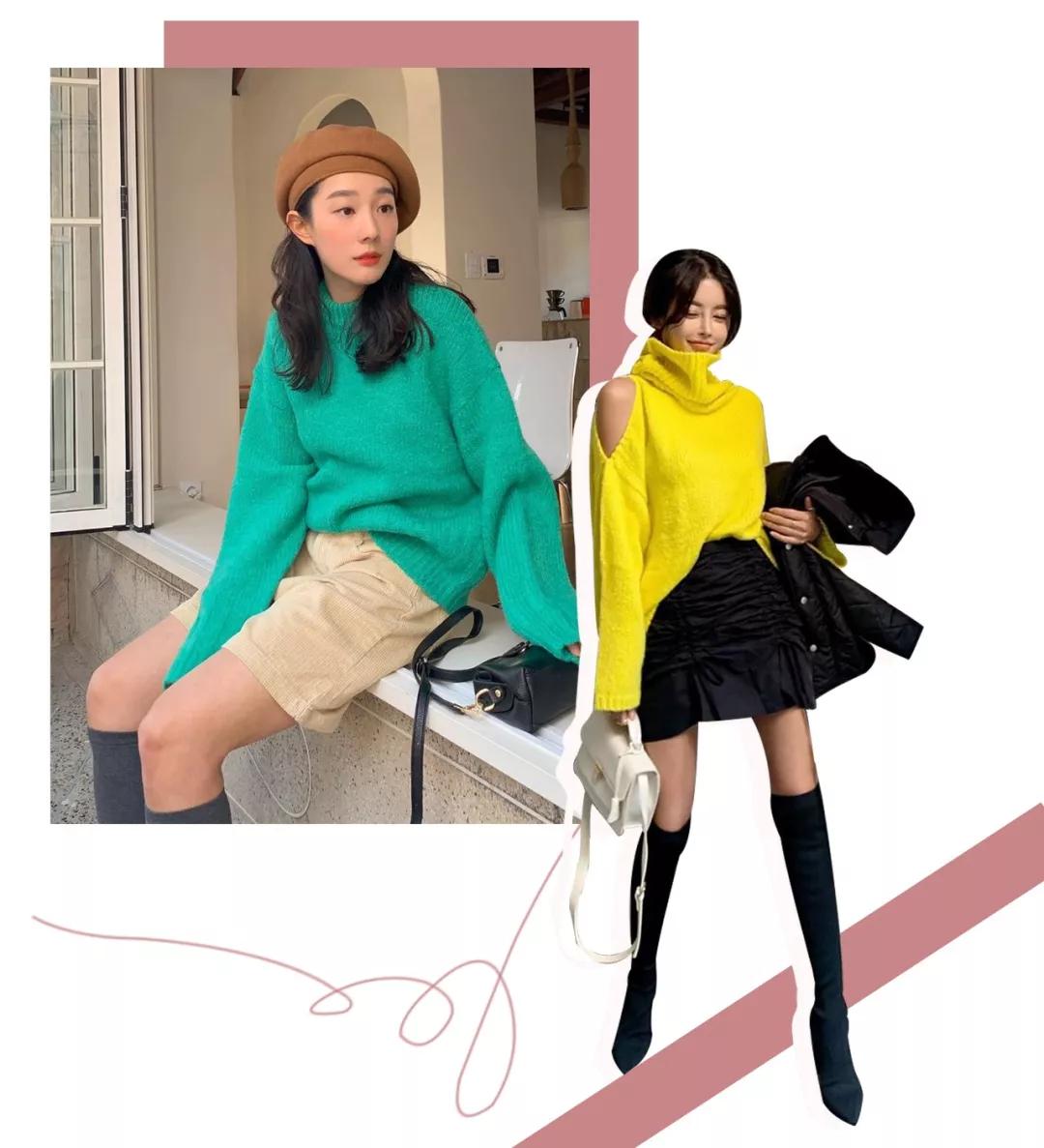 毛衣内搭的5种方法,这样穿保暖又时髦