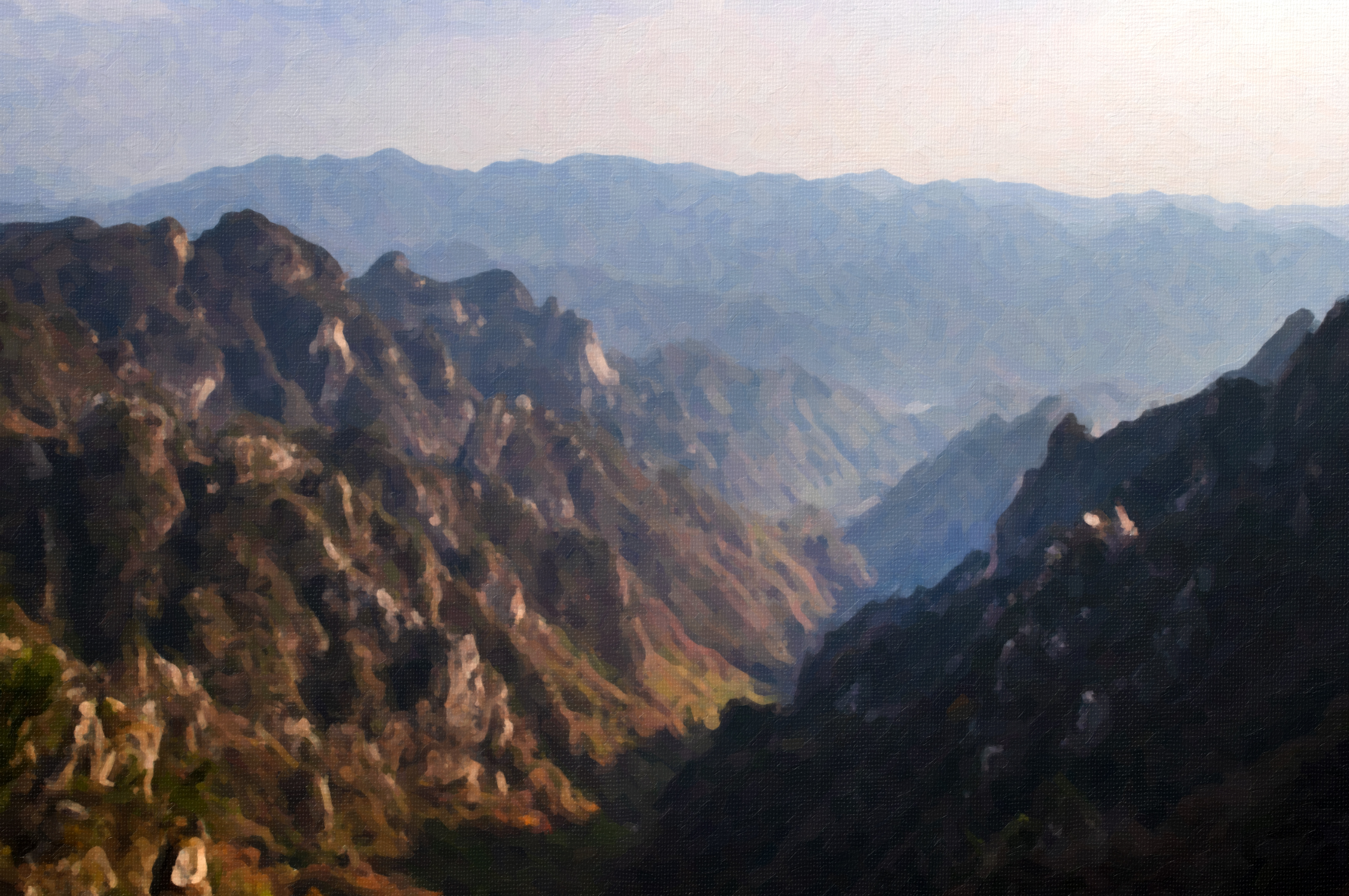 老界岭夏日风景,深秋山里的风景