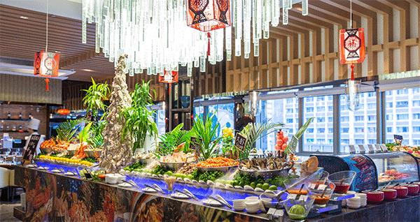 茂名温德姆至尊酒店自助晚餐,深圳温德姆至尊日餐厅