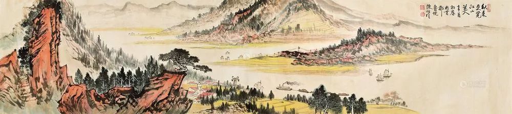 陈继儒山水画作品欣赏,陈良宗山水画作品欣赏