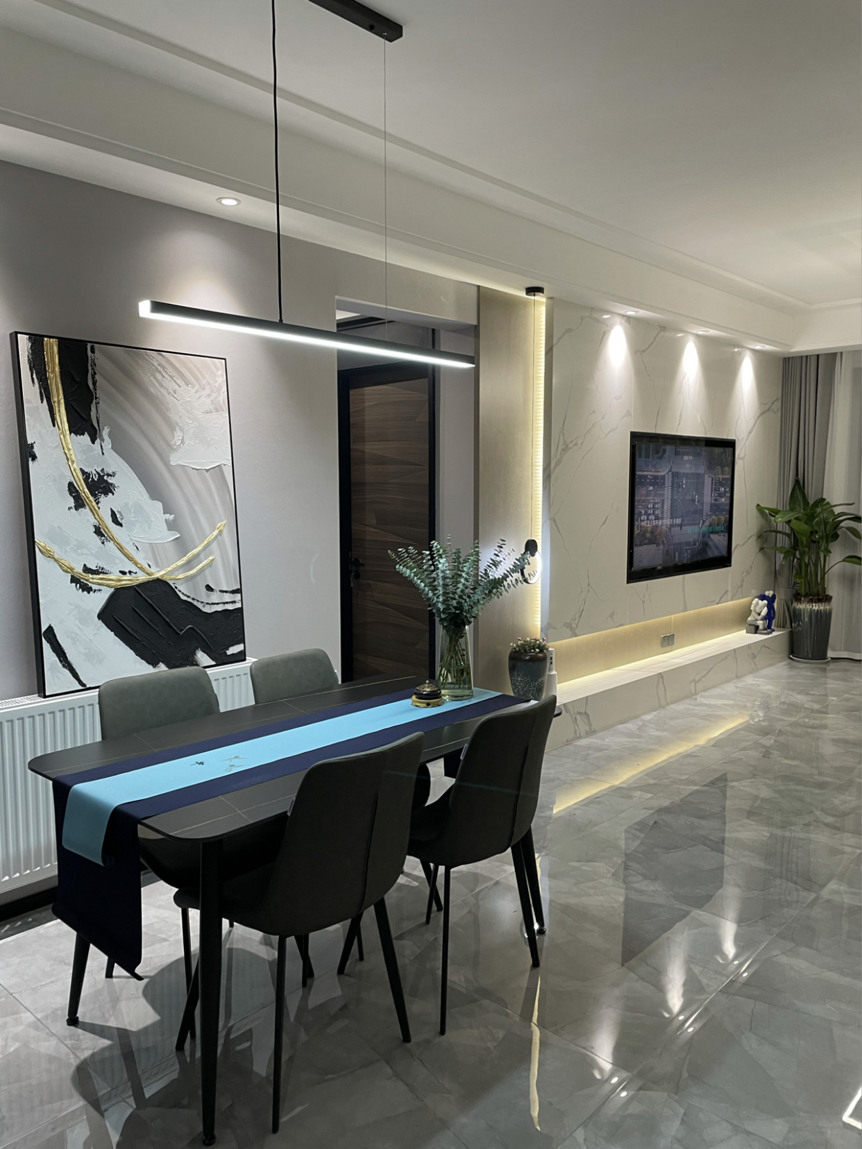 成都御龙山82平方米装修效果图,成都信和御龙山改造