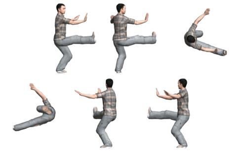 二十四式太极拳动画全方位展示,太极拳二十四式中第18至23式教学