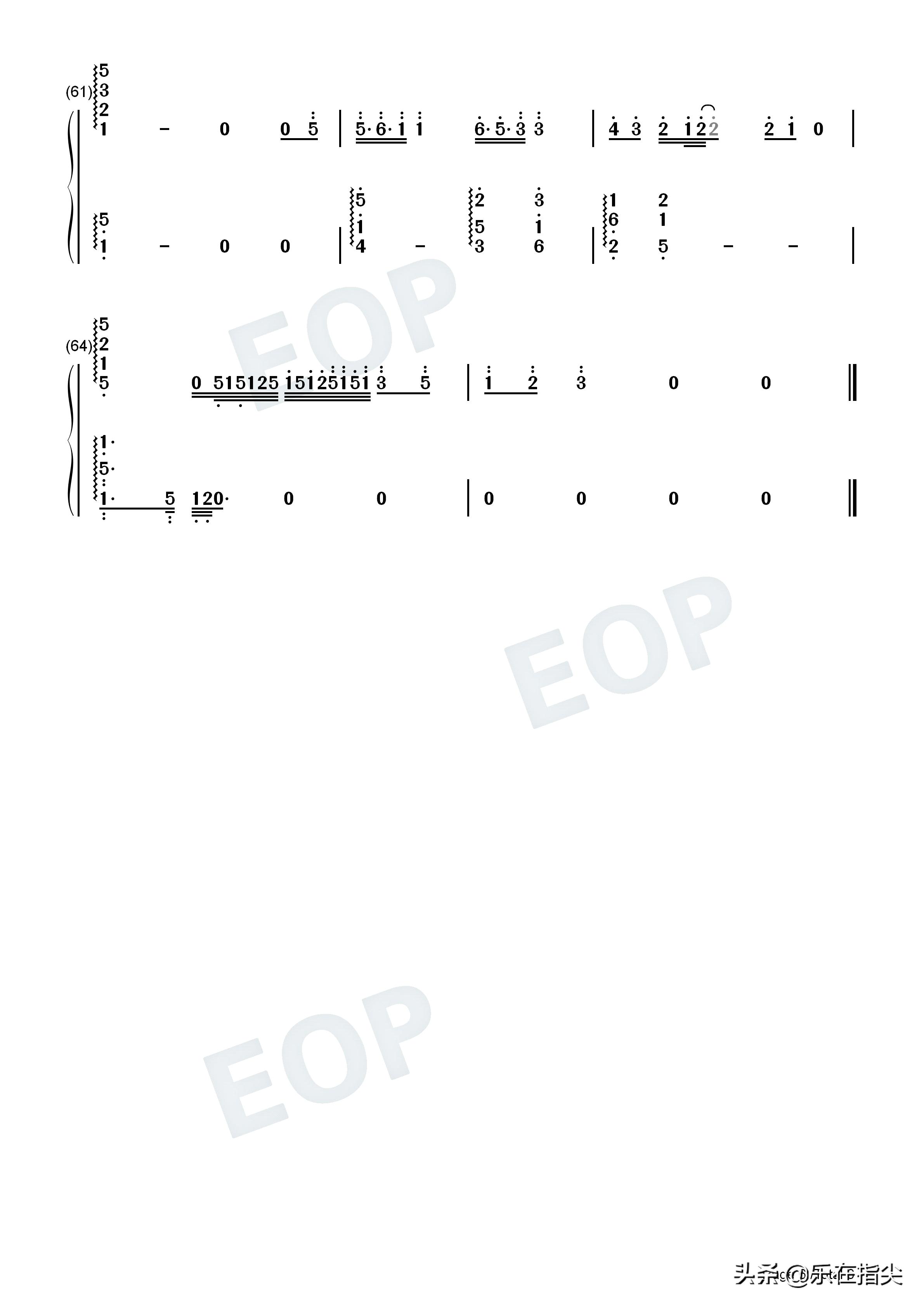 冰糖雪梨钢琴简谱,冰糖炖雪梨冰天雪地钢琴曲简谱