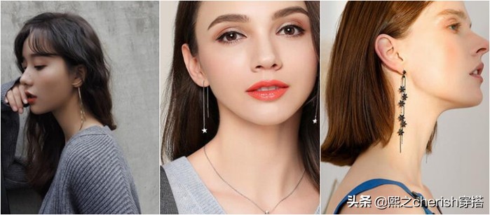 戴什么耳环显脸长,大饼脸适合戴的耳环
