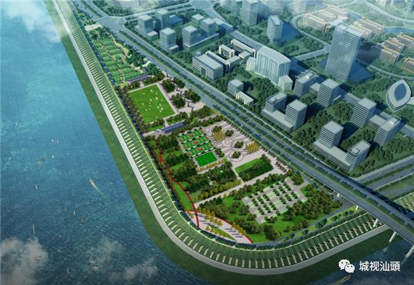 汕头东海岸新溪侨韵公园规划详图,新建的汕头东海岸公园