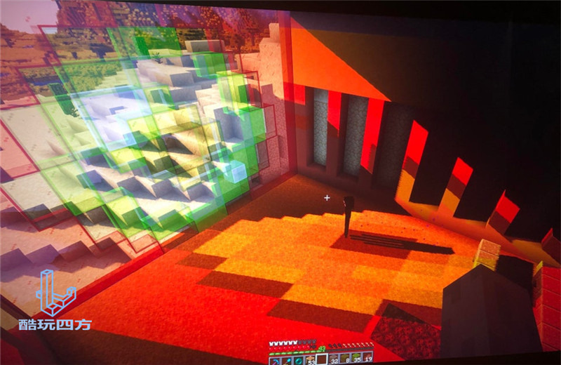 我的世界红色湖泊,我的世界不小心发现心形湖泊