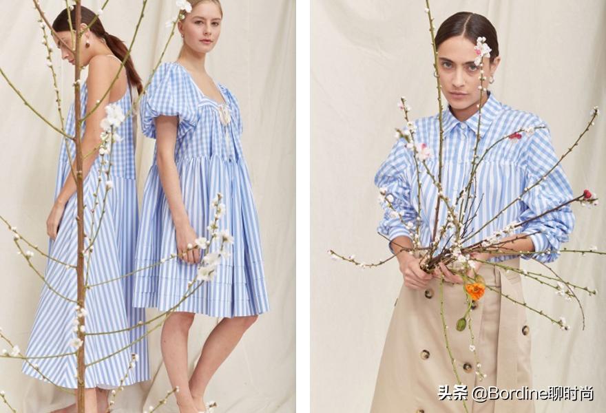 leemathews2021春夏,经典复古的条纹波点碎花