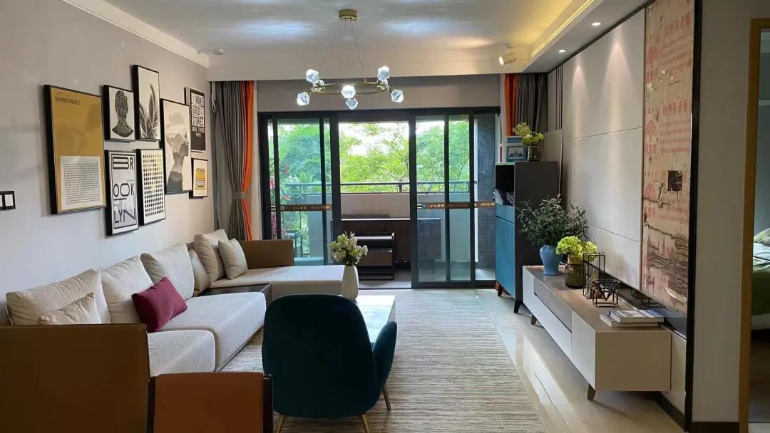 朗萨家居新中式家具案例,朗萨家居装修效果图大全