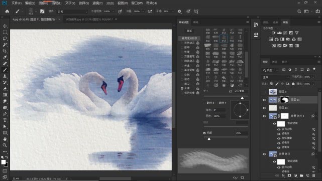 ps教程打造水彩画效果的两种方法,ps基础教程如何制作出水彩画效果
