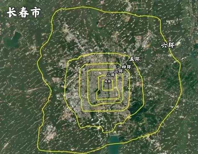 地级市和北京六环的发展对比,北京5环和广州外环面积对比