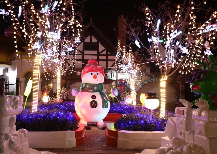 秋天去天津欢乐谷,冬天的童话